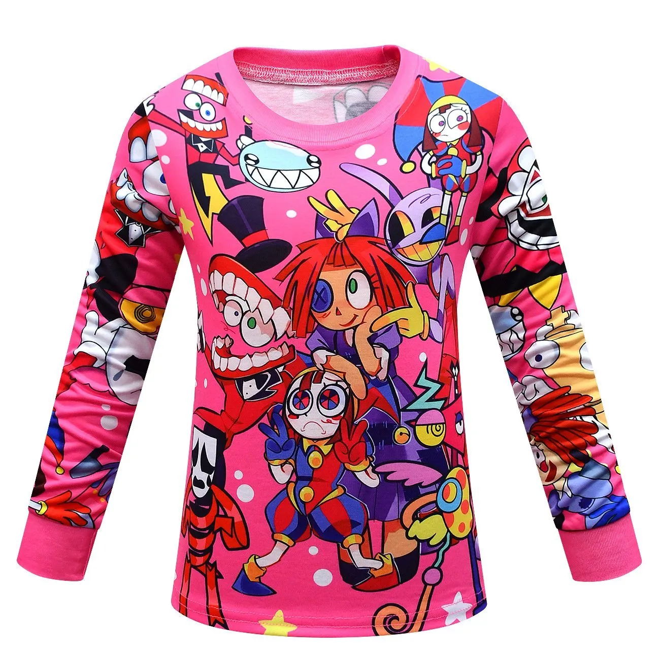 The Amazing Digital Circus Printing Pajamas Two Piece Suit For Kids