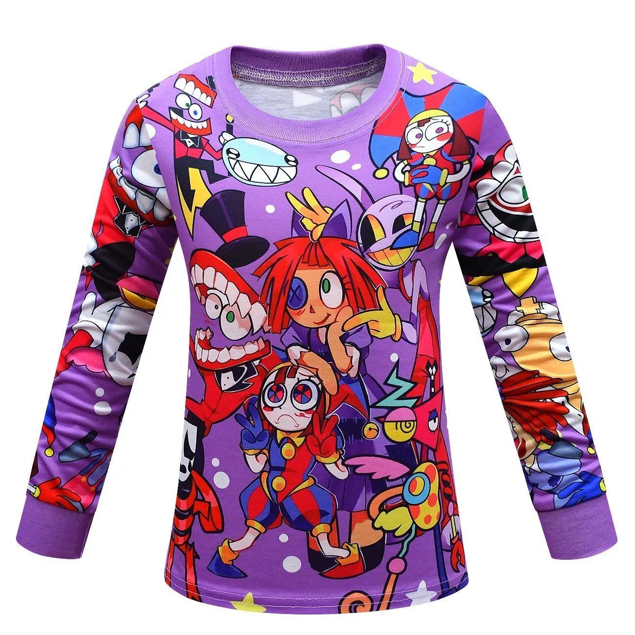 The Amazing Digital Circus Printing Pajamas Two Piece Suit For Kids