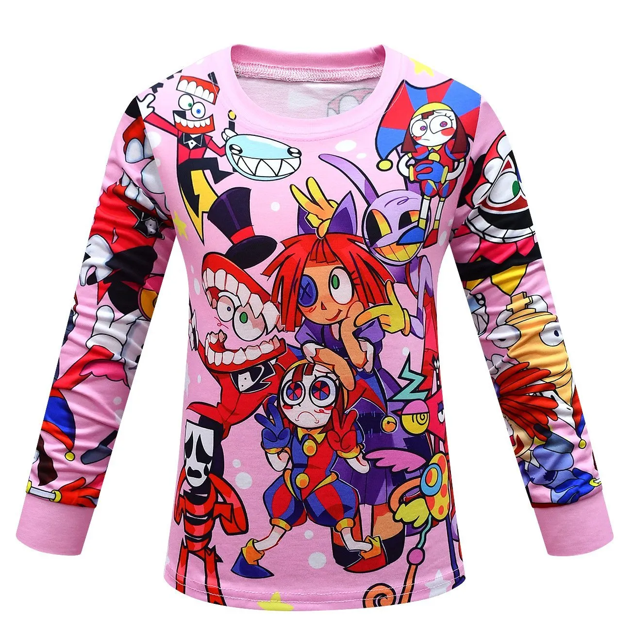 The Amazing Digital Circus Printing Pajamas Two Piece Suit For Kids