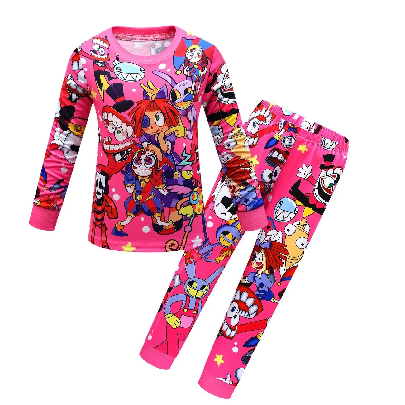 The Amazing Digital Circus Printing Pajamas Two Piece Suit For Kids