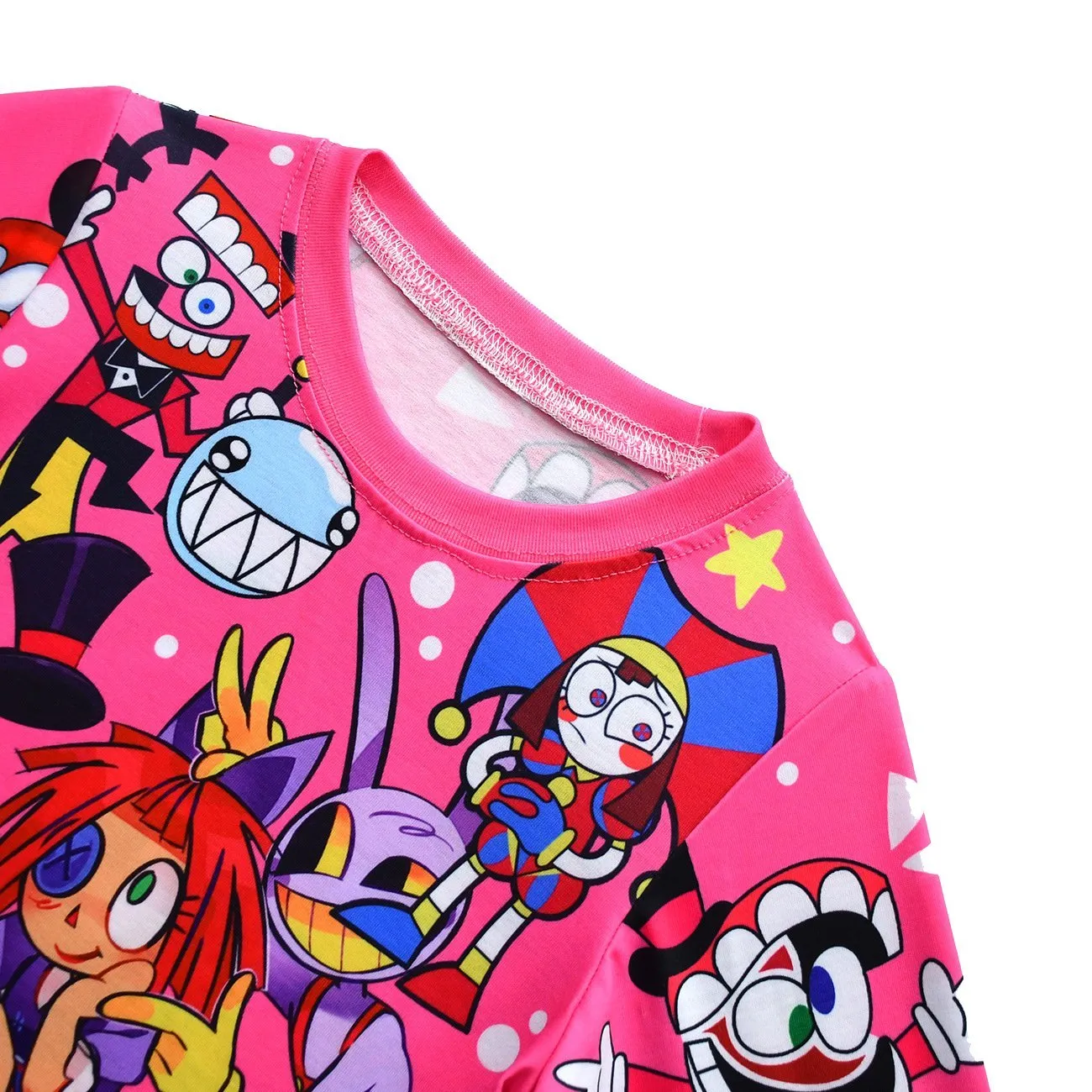 The Amazing Digital Circus Printing Pajamas Two Piece Suit For Kids