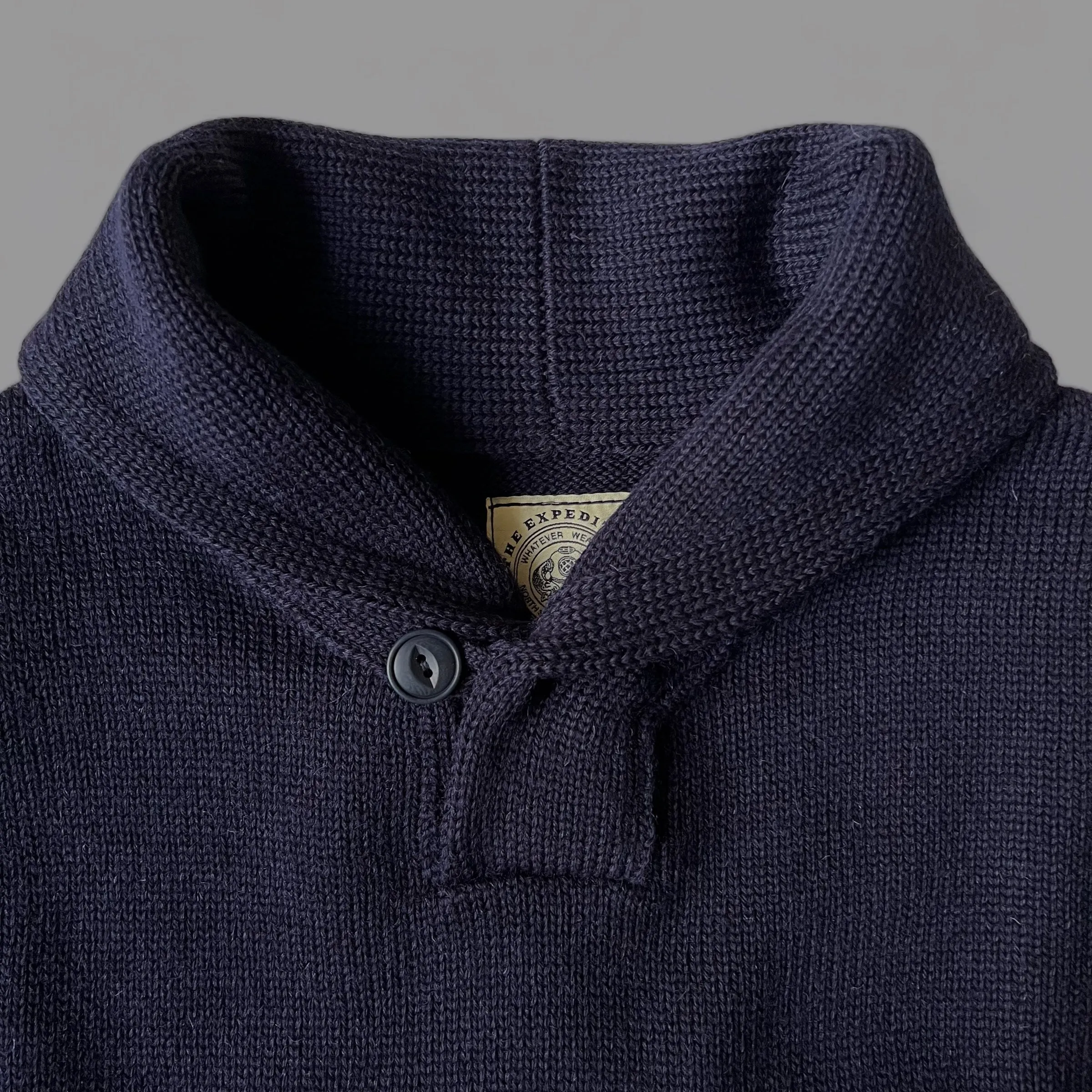 THE EXPEDITION SHAWL  - NAVY BLUE