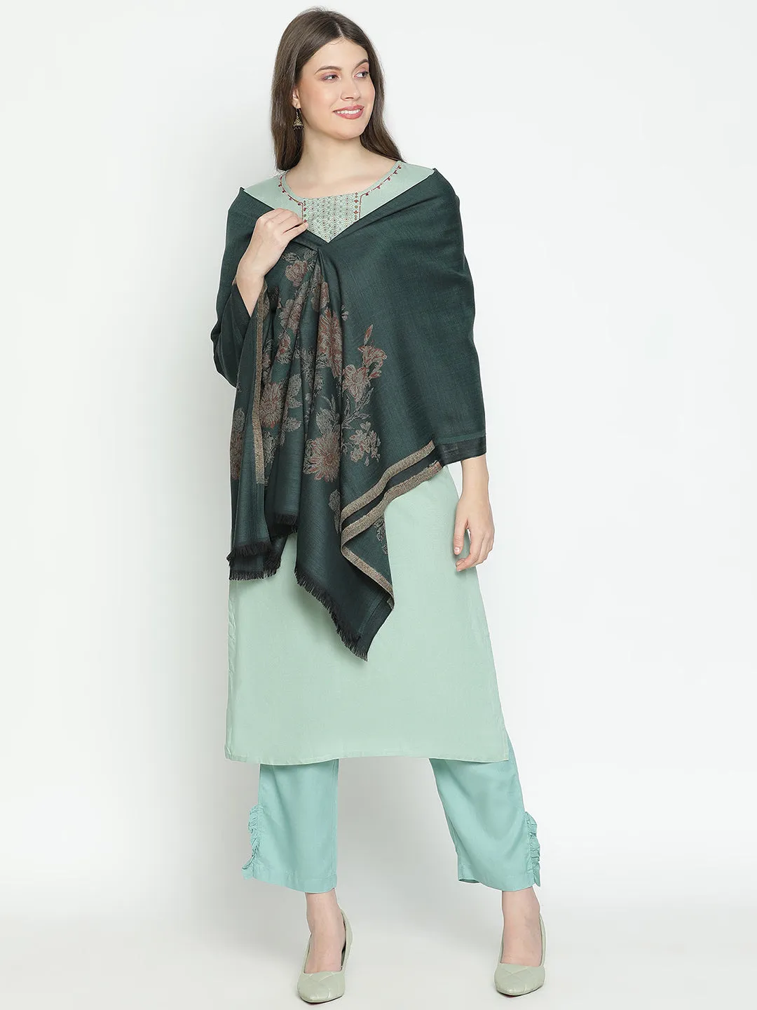 Twilight Drape Women Jacquard Shawl