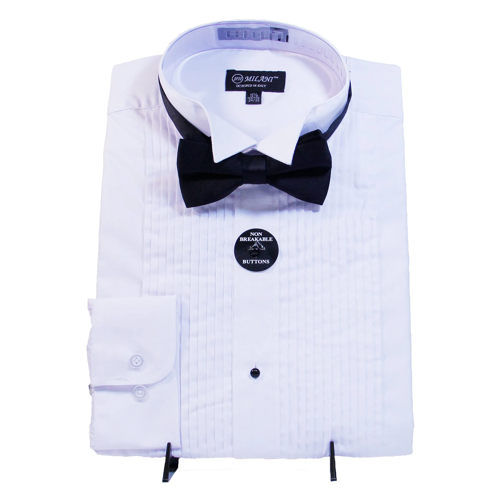 White Tuxedo Shirt Shirt W/ Bow Tie